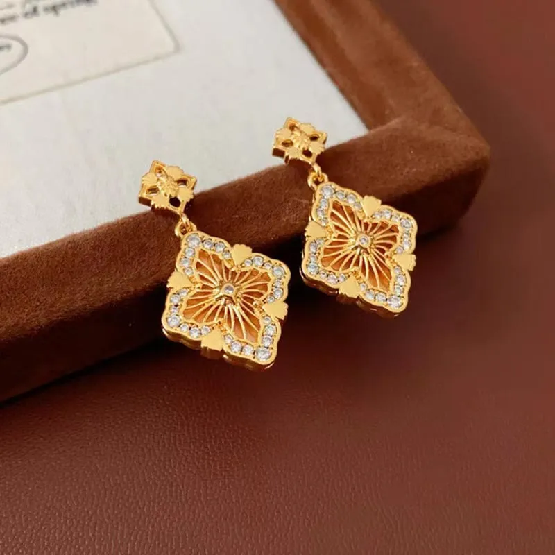 CARAT'S DIARY S925 Sterling Silver Needle Earrings Women's-6
