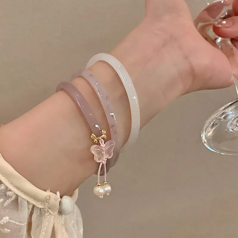 CARAT'S DIARY Colored Glaze Bangles Women's-3