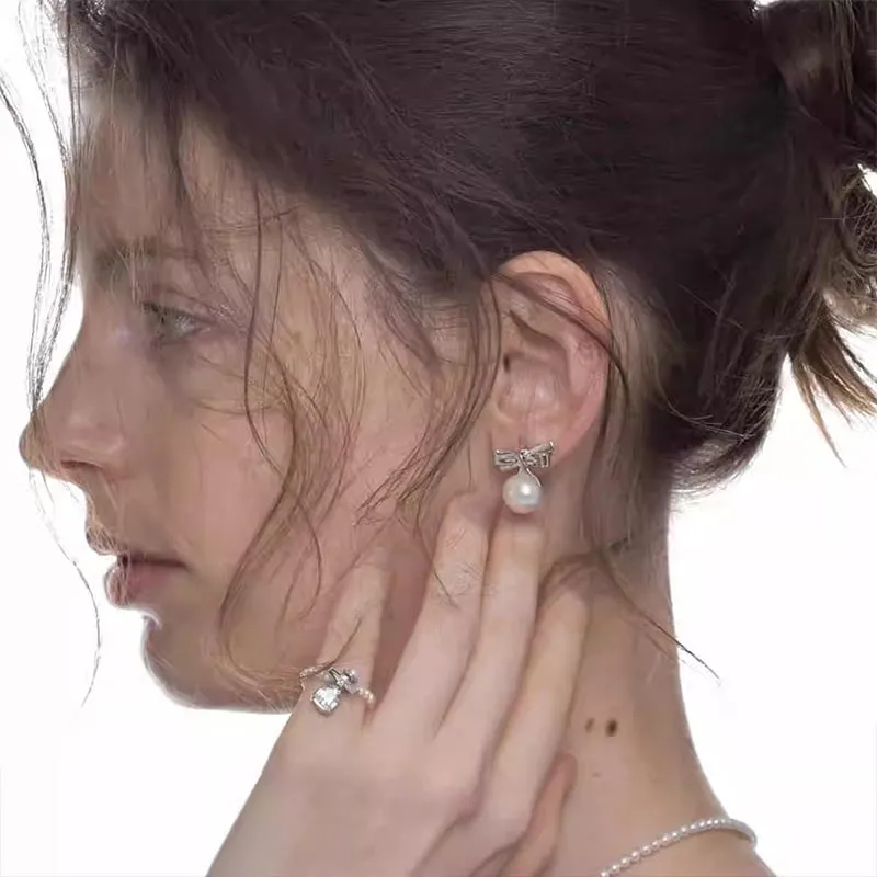 CARAT'S DIARY Faux Pearl Earrings Women's-4