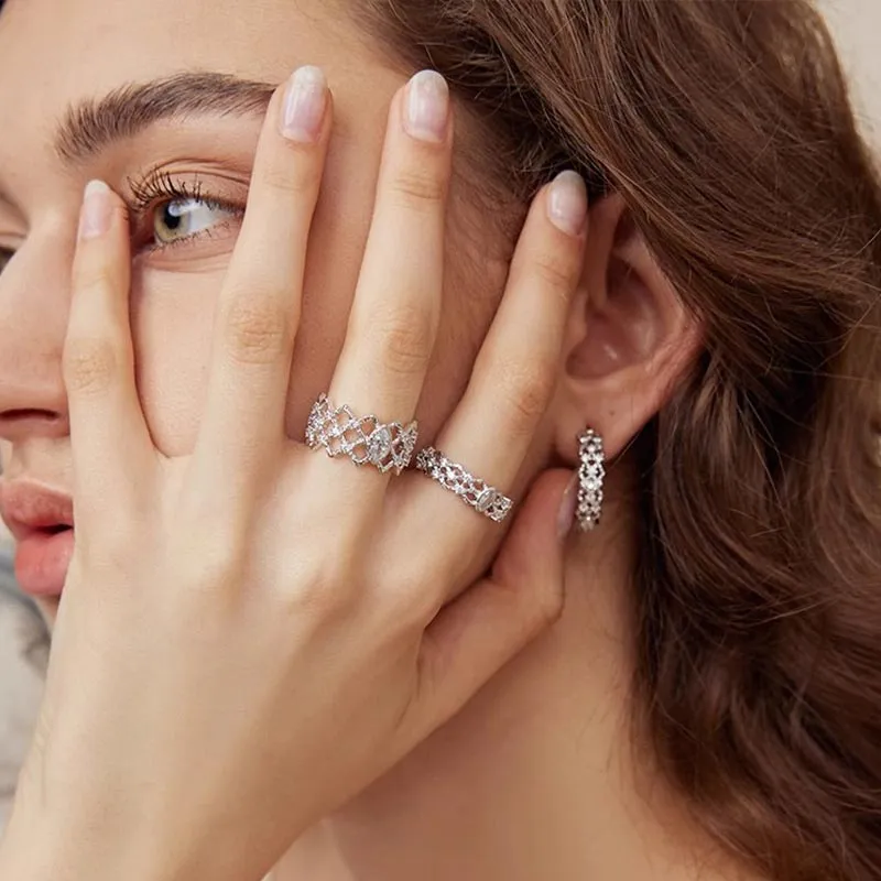 CARAT'S DIARY Alloy Rings Women's-3