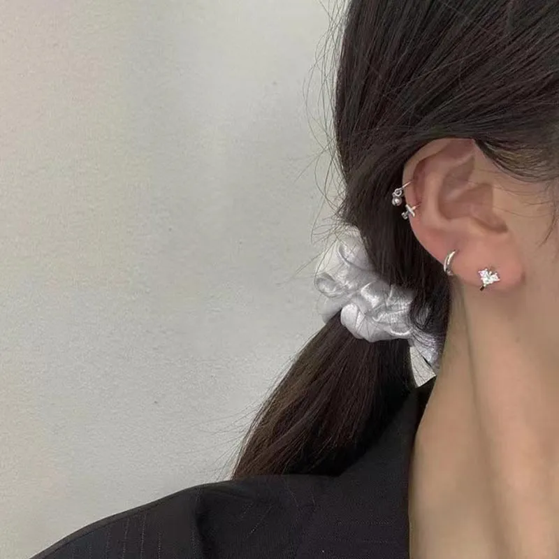 CARAT'S DIARY S999 Fine Silver Earrings Women's-3