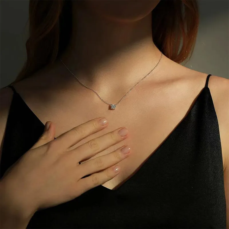 CARAT'S DIARY S925 Silver Necklaces Women's-3