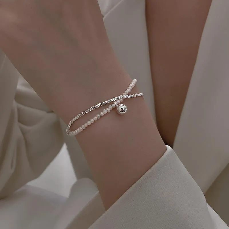 CARAT'S DIARY Alloy Shell Pearl Bracelets Women's-1