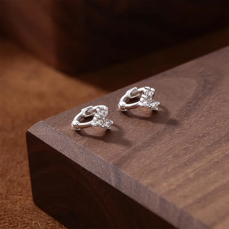 CARAT'S DIARY S999 Fine Silver Earrings Women's-5