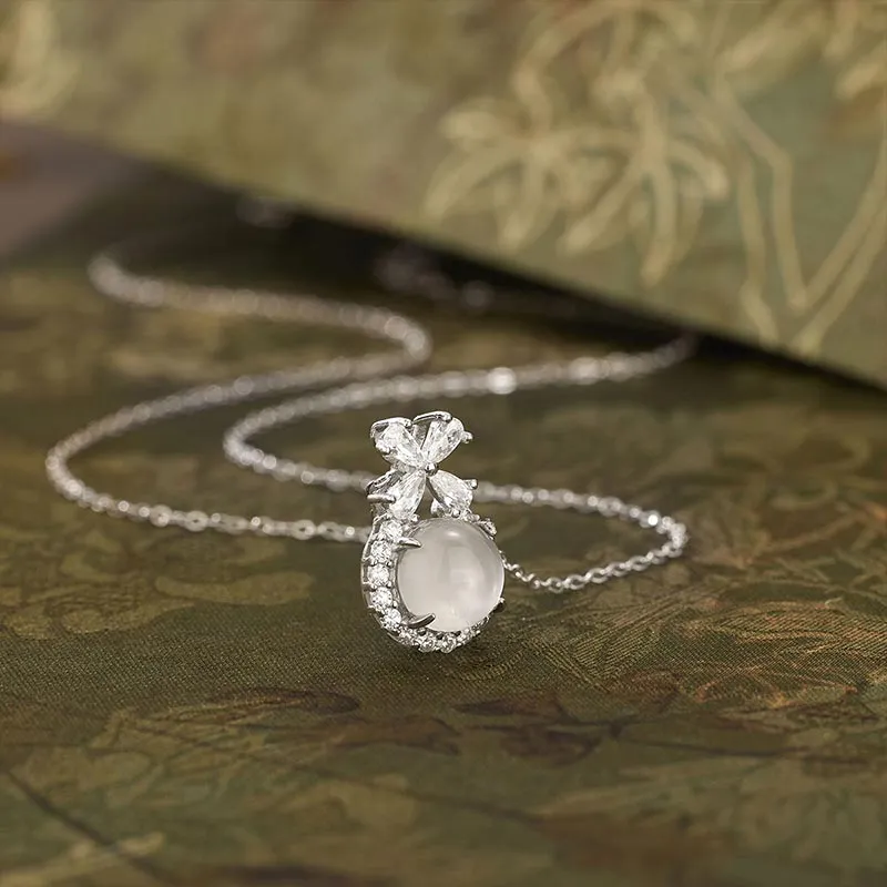 CARAT'S DIARY Chalcedony Jade Necklaces Women's-7
