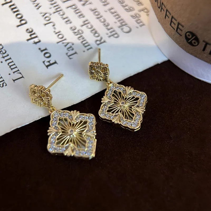 CARAT'S DIARY S925 Sterling Silver Needle Earrings Women's-14
