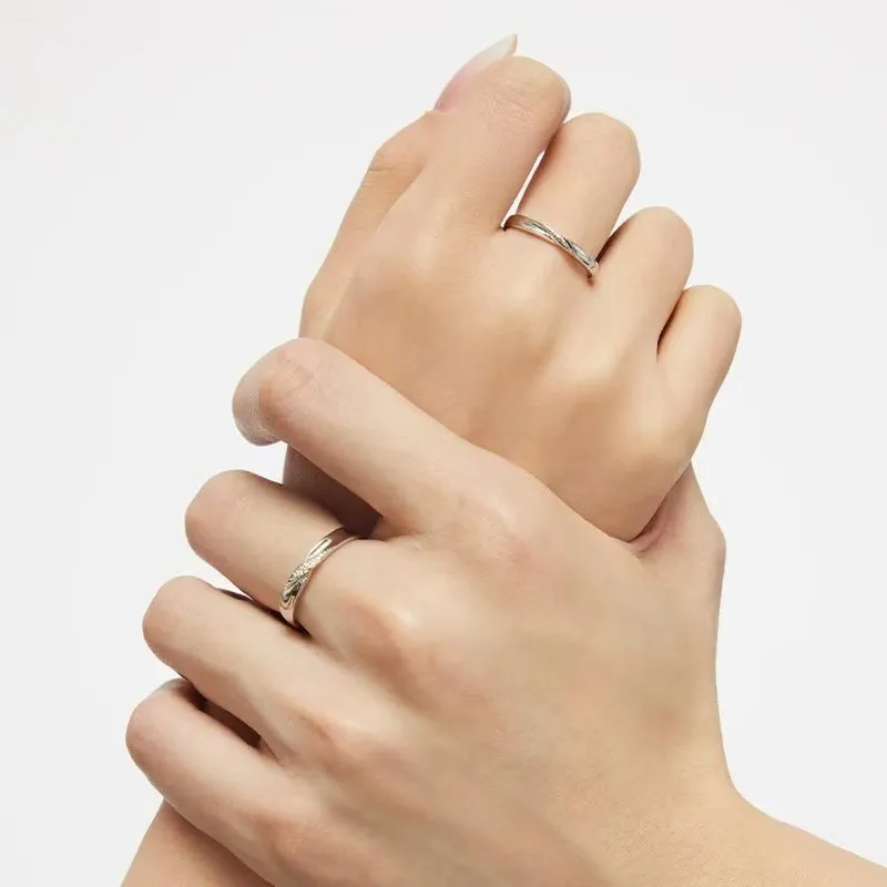CARAT'S DIARY S999 Fine Silver Rings Unisex-2