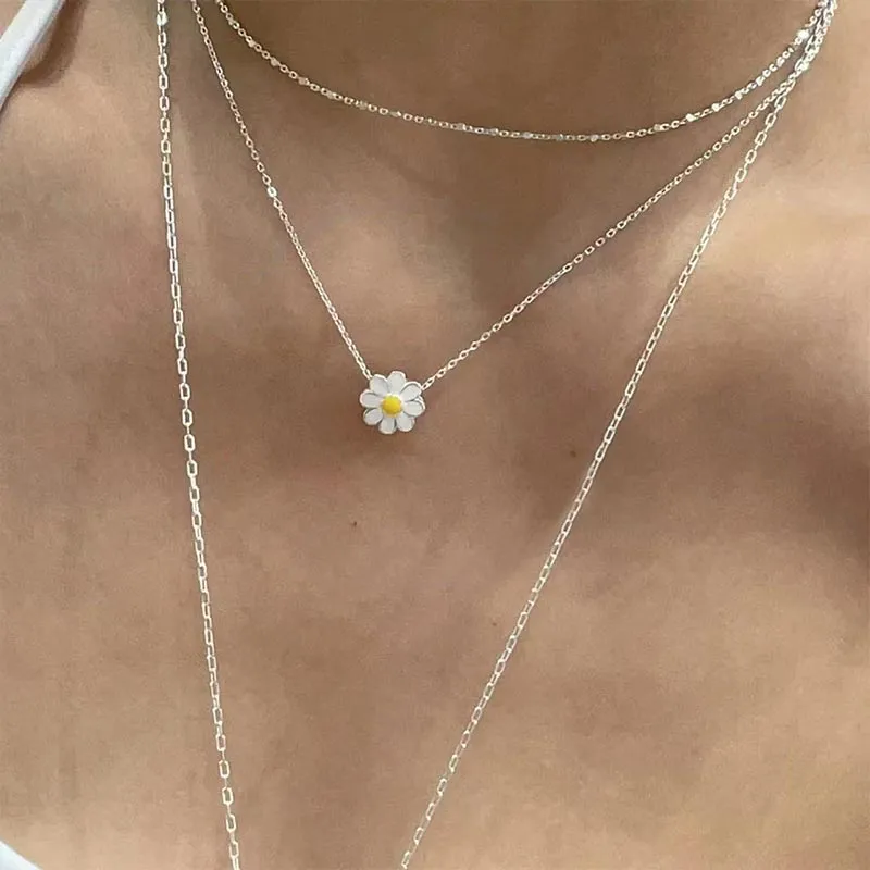 CARAT'S DIARY S925 Silver Collarbone Chain Necklace Women's-4