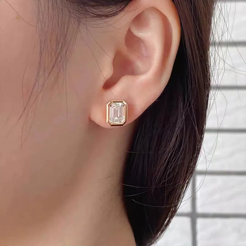 CARAT'S DIARY S925 Silver Stud Earrings Unisex-7