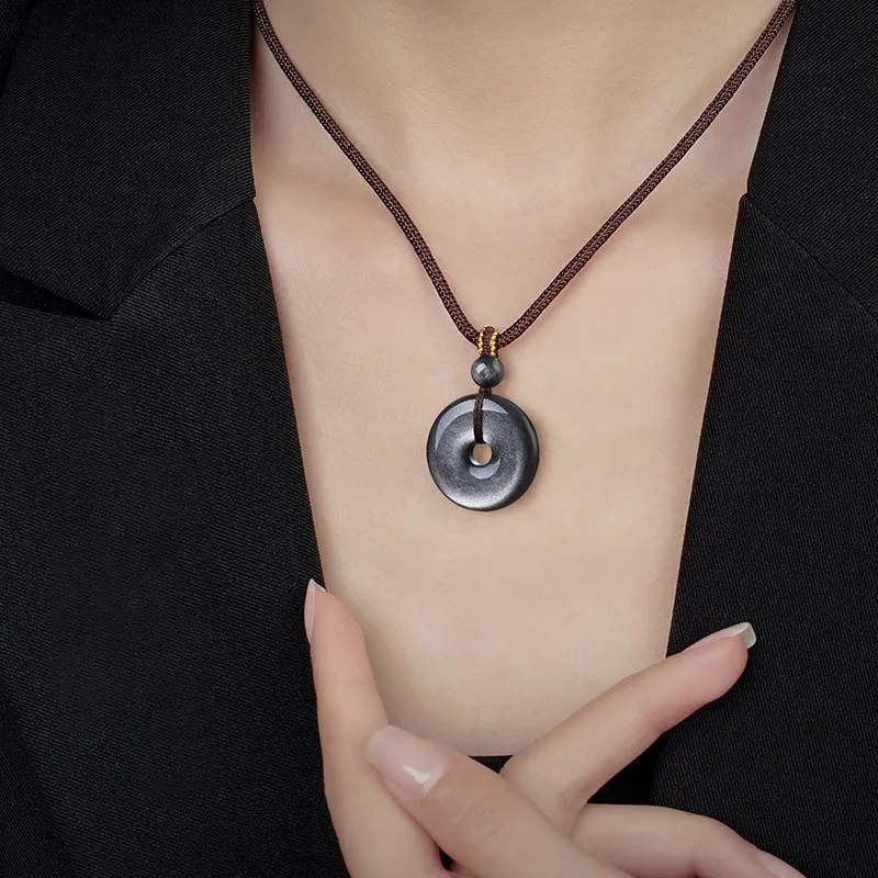 CARAT'S DIARY Obsidian Necklaces Unisex-1