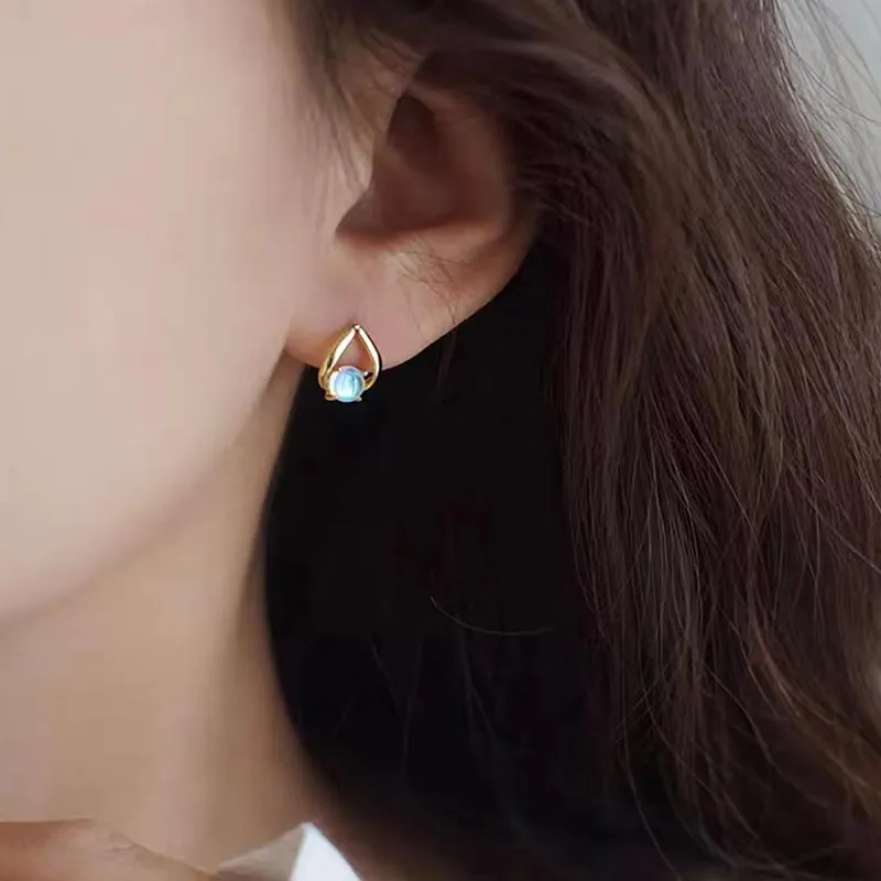 CARAT'S DIARY Colored Glaze Stud Earrings Women's-10