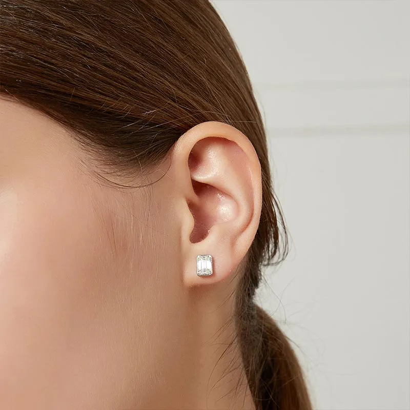 CARAT'S DIARY S925 Silver Stud Earrings Unisex-1