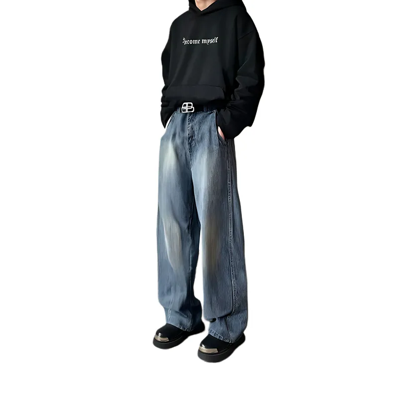 Aolx Jeans Unisex Blue-3