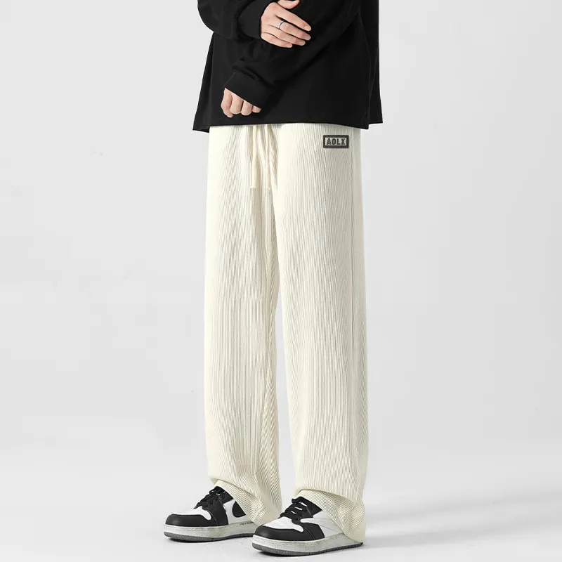 Aol Knitted Sports Pants Unisex-7