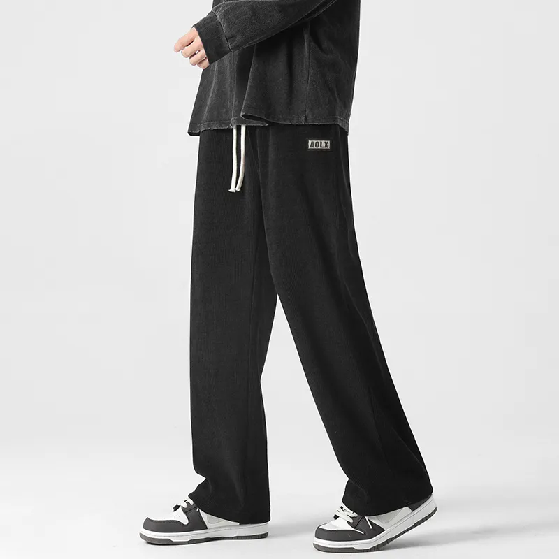 Aol Knitted Sports Pants Unisex-3