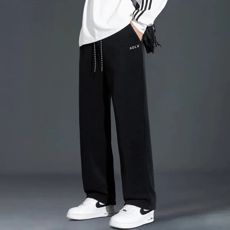 Aol Knitted Sports Pants Unisex-3