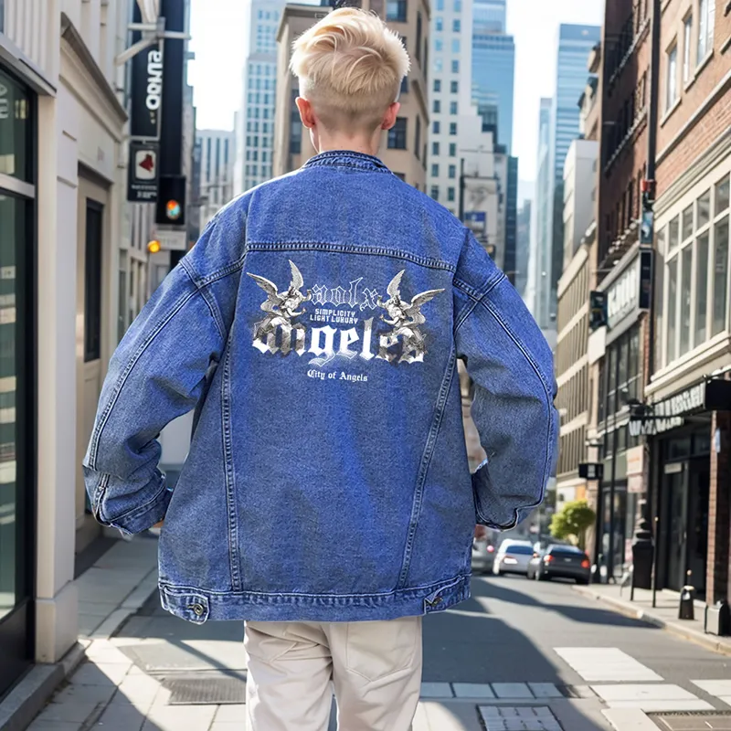 Aolx Denim Jackets Unisex-4