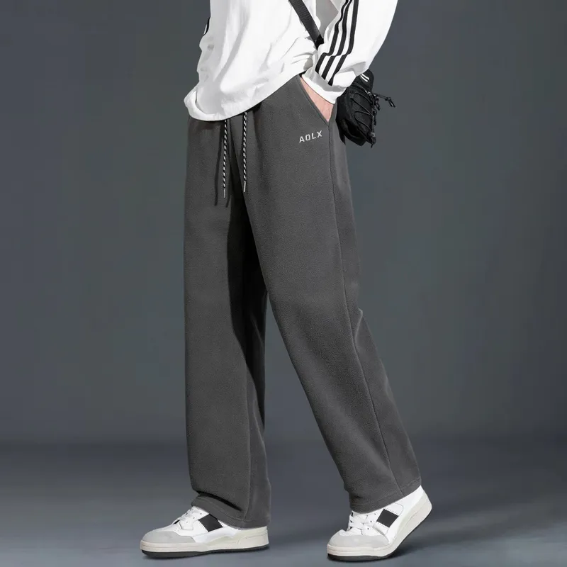Aol Knitted Sports Pants Unisex-13