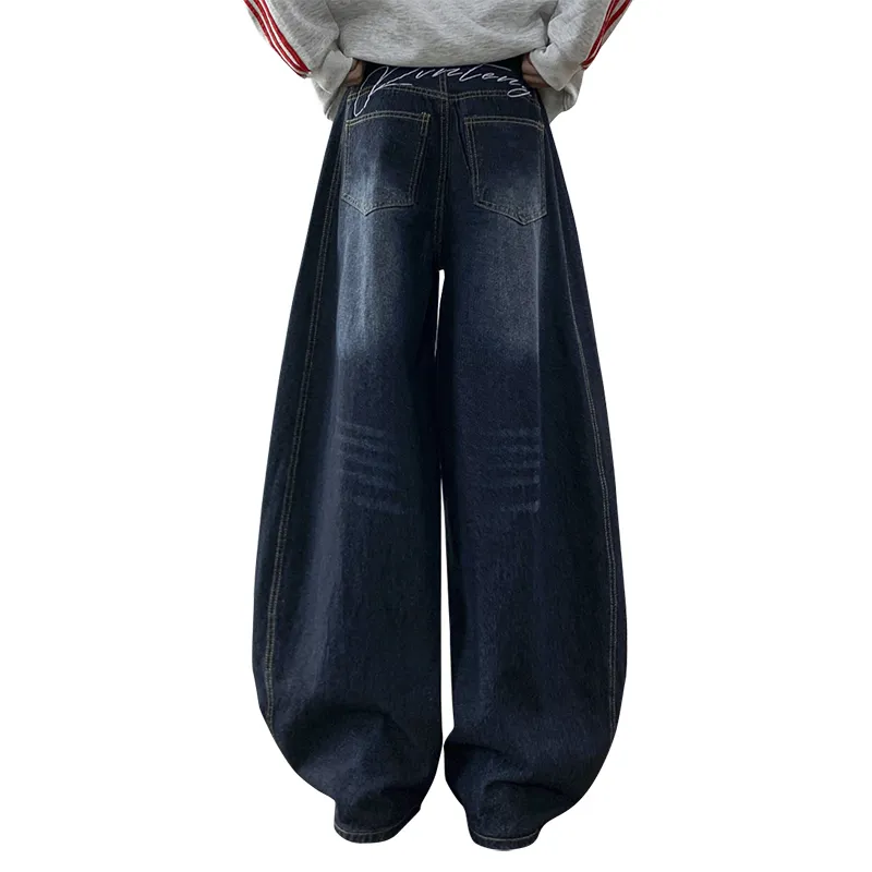 Aolx Jeans Unisex Dark Blue-1