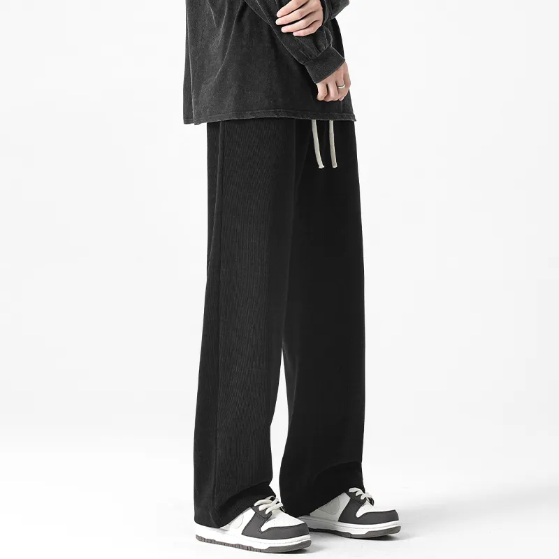 Aol Knitted Sports Pants Unisex-3
