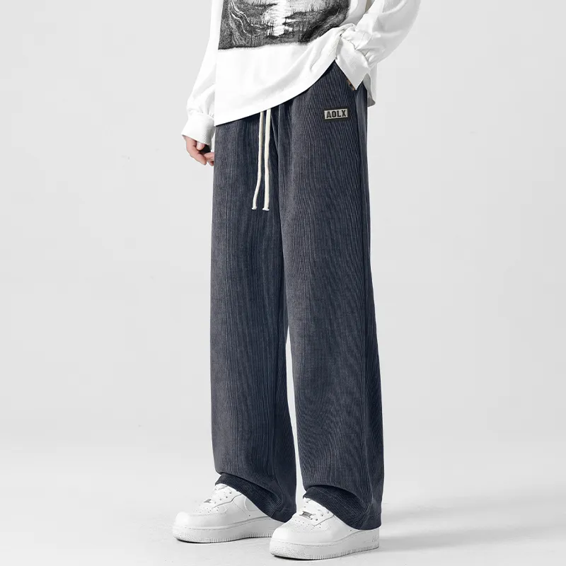 Aol Knitted Sports Pants Unisex-12