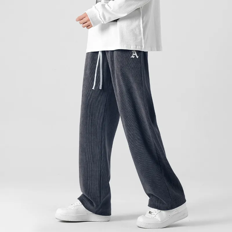 Aol Knitted Sports Pants Unisex-12