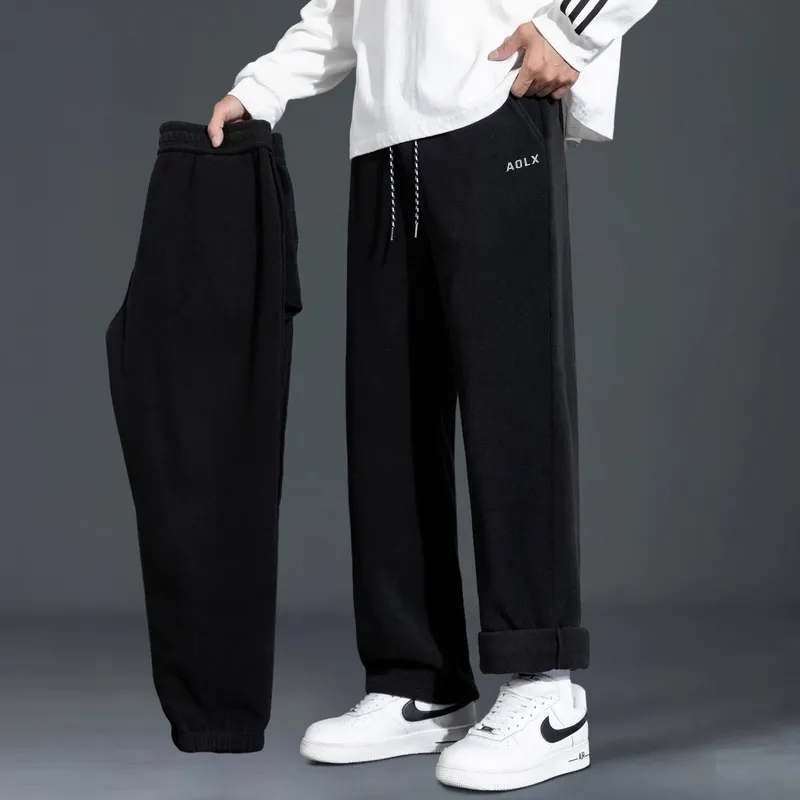 Aol Knitted Sports Pants Unisex-5
