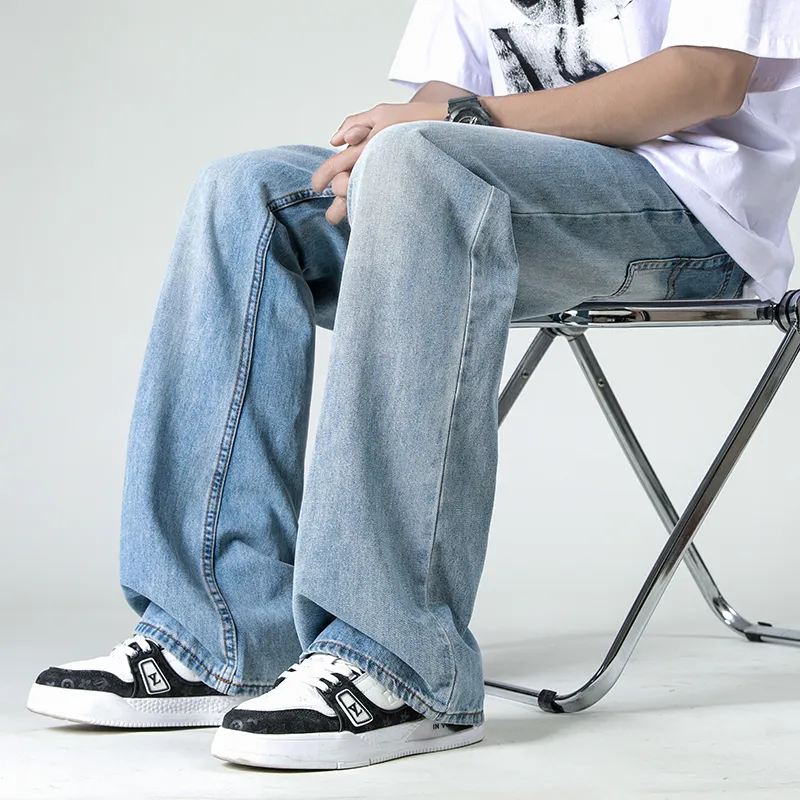 Aolx Jeans Unisex Light Blue-9