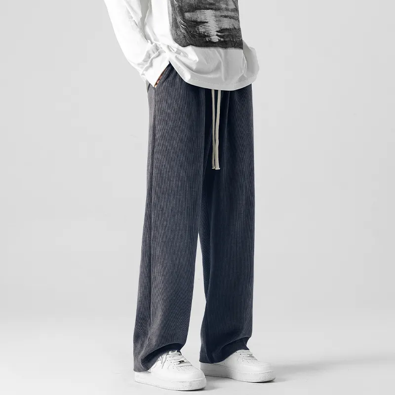 Aol Knitted Sports Pants Unisex-14