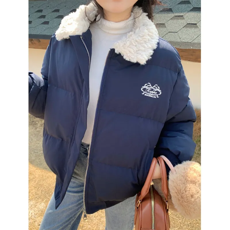 KENLY Puffer Jacket Unisex Navy Blue-5