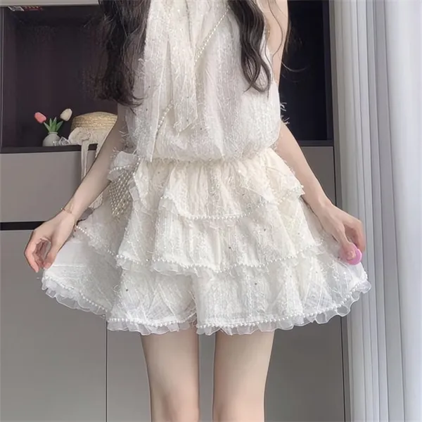 Manekniv Sleeveless Dress Women's White-2