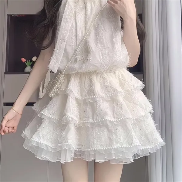 Manekniv Sleeveless Dress Women's White-1