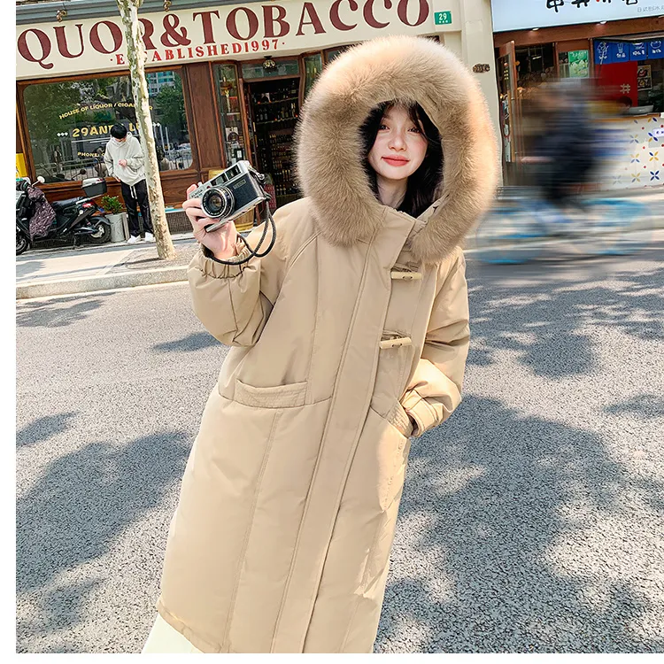 KENLY Puffer Jacket Women's White Apricot-6