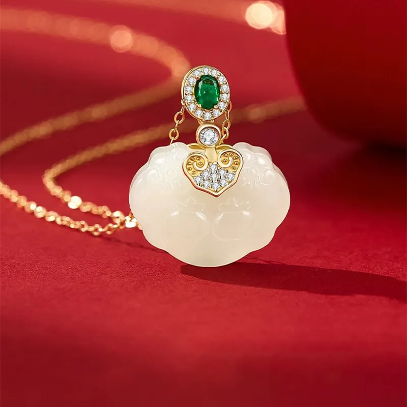 FUSSEM Chalcedony Necklaces Women's-3