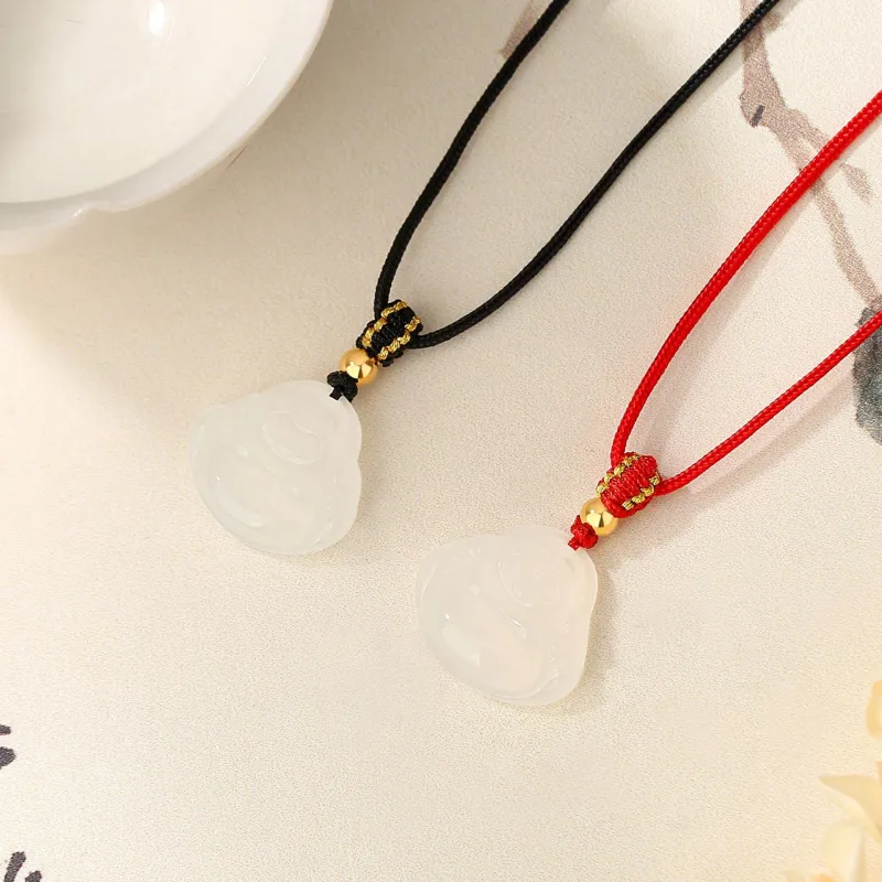 FUSSEM Chalcedony Necklaces Unisex-3
