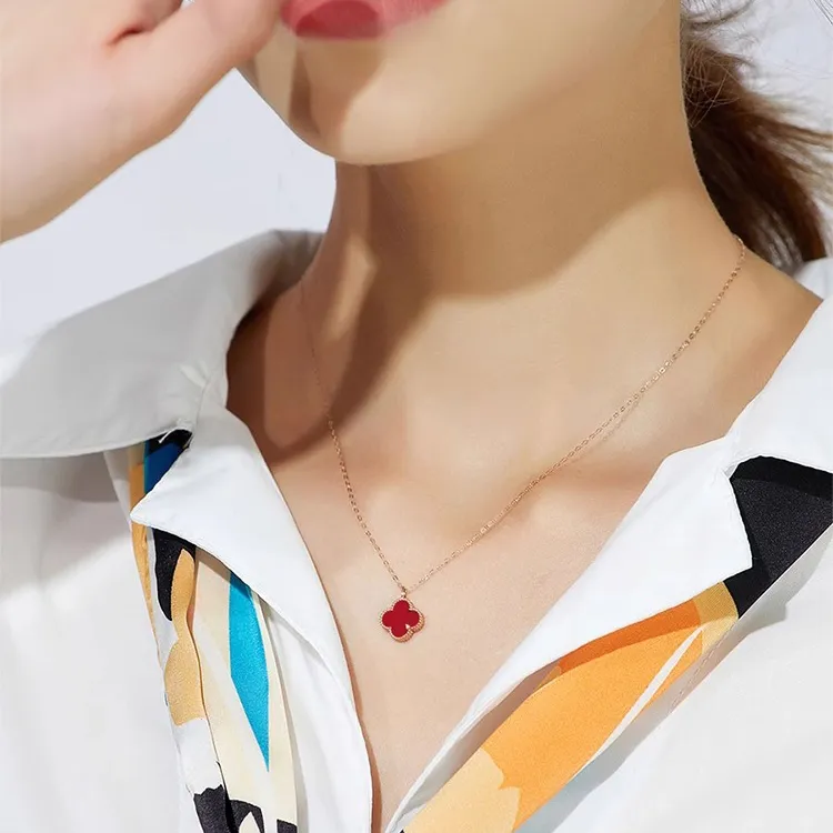 FUSSEM Jade Necklaces Women's-1