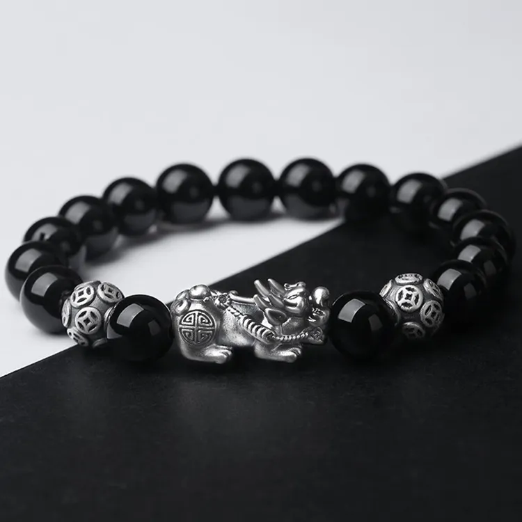 FUSSEM Obsidian Bracelets Unisex-2