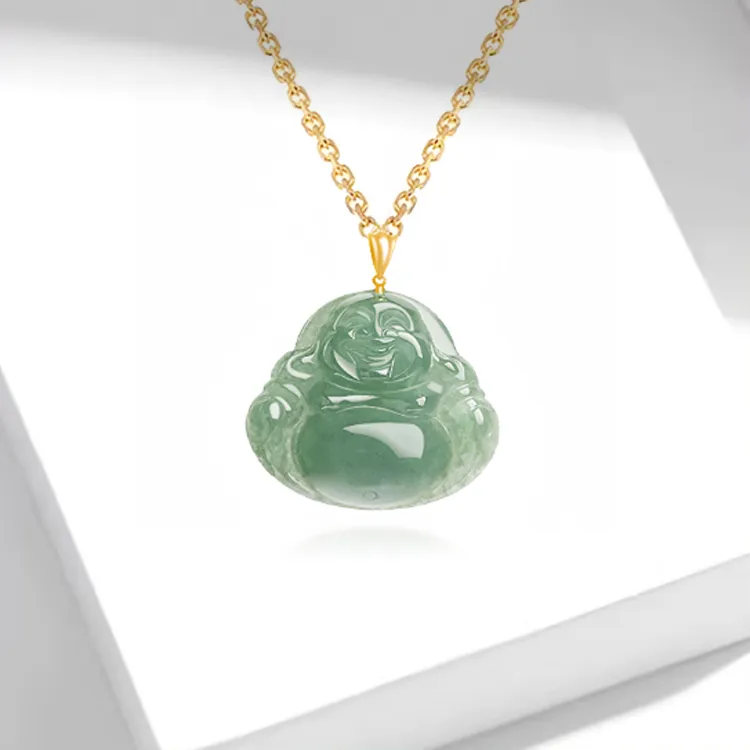 FUSSEM Glutinous Jade Jadeite Necklaces Unisex-2