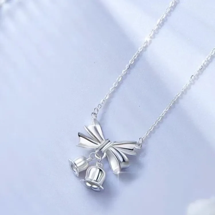 FUSSEM S999 Fine Silver Necklaces Women's-2