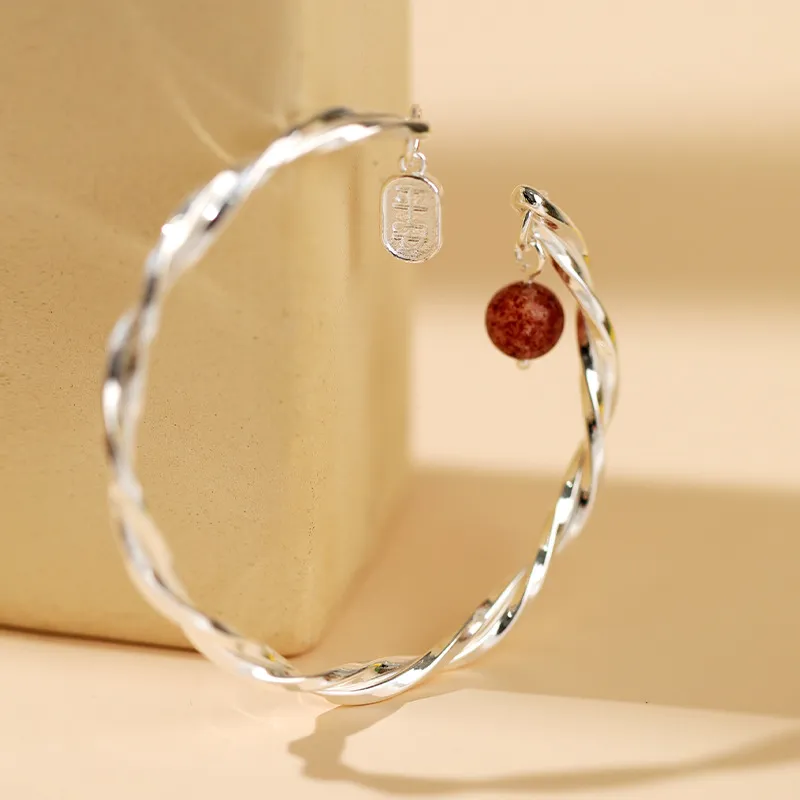 FUSSEM S999 Fine Silver Sterling Silver Bracelets Women's-1