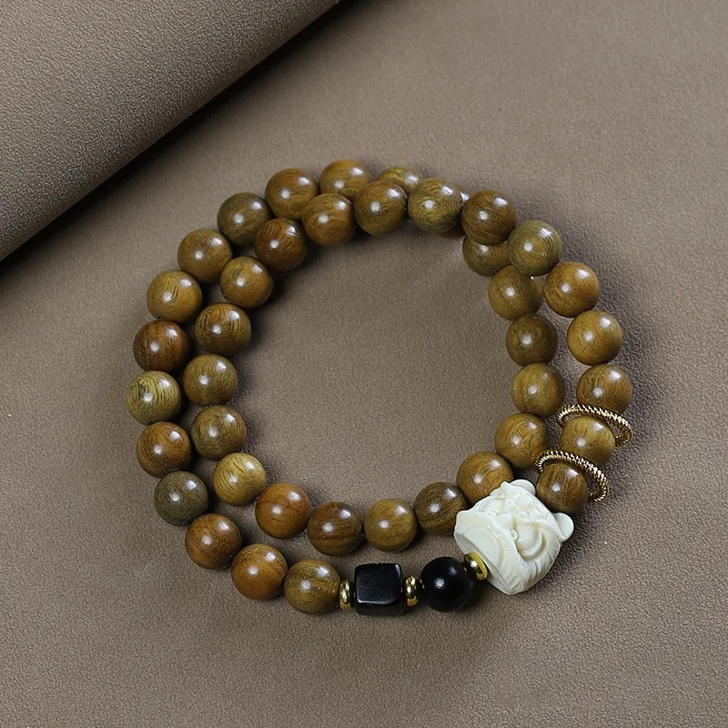 FUSSEM Green Sandalwood Bracelets Unisex-3