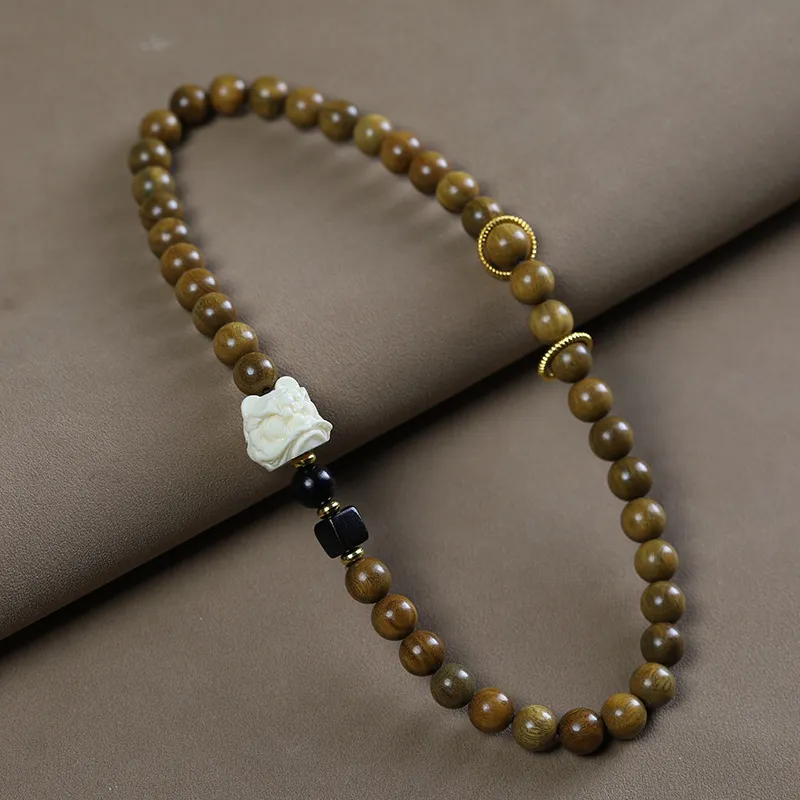 FUSSEM Green Sandalwood Bracelets Unisex-1