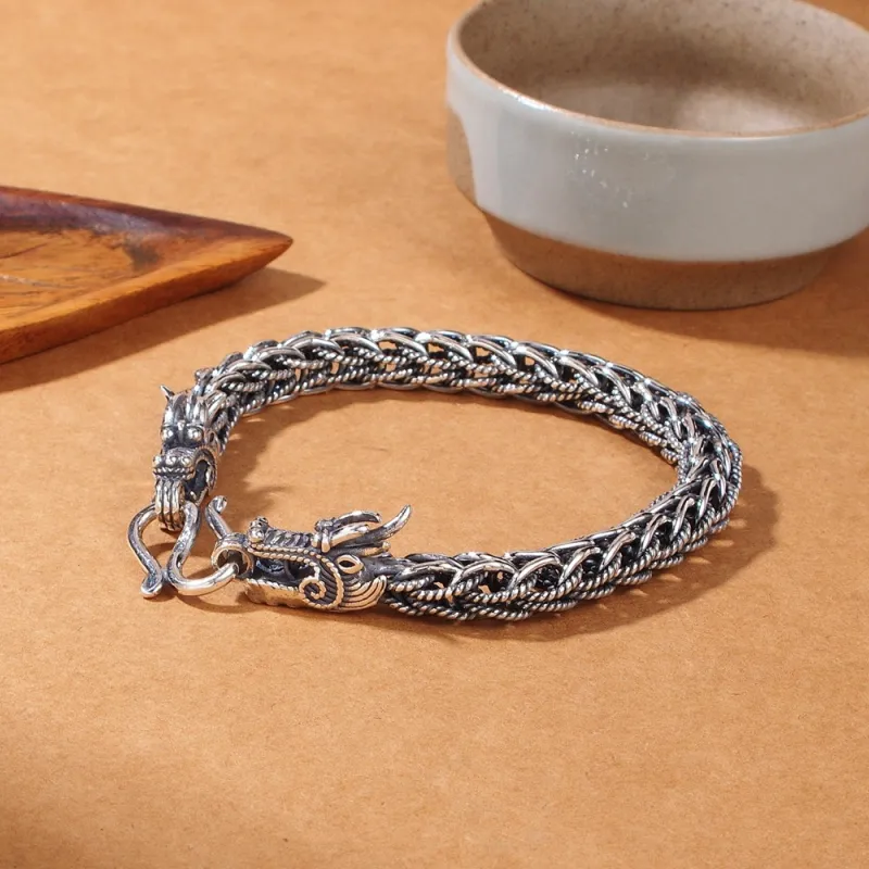 FUSSEM S999 Fine Silver Bracelets Men's-3