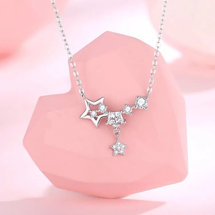 FUSSEM S925 Silver Necklaces Women's-3