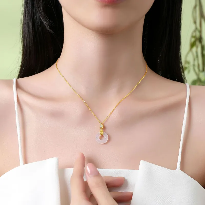 FUSSEM Chalcedony Necklaces Women's-1