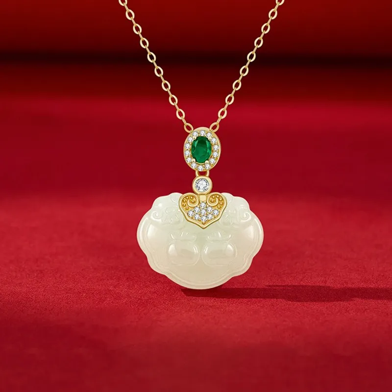 FUSSEM Chalcedony Necklaces Women's-2