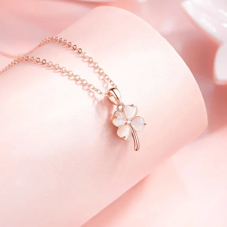 FUSSEM Cat's Eye Stone Necklaces Women's-2
