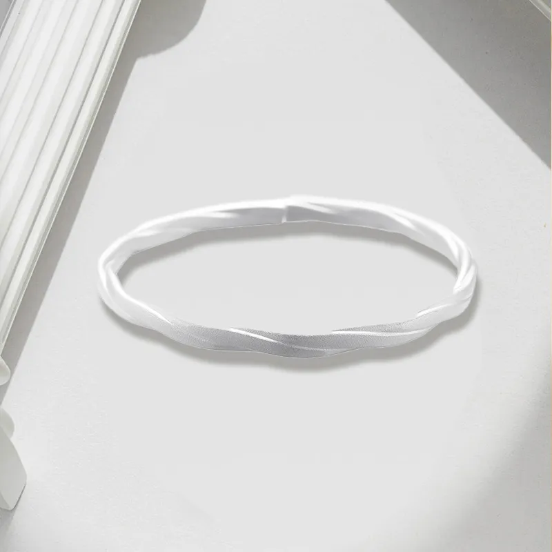 FUSSEM S999 Fine Silver Bangles Women's-2
