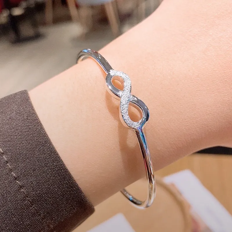 FUSSEM S999 Fine Silver Sterling Silver Bracelets Women's-2