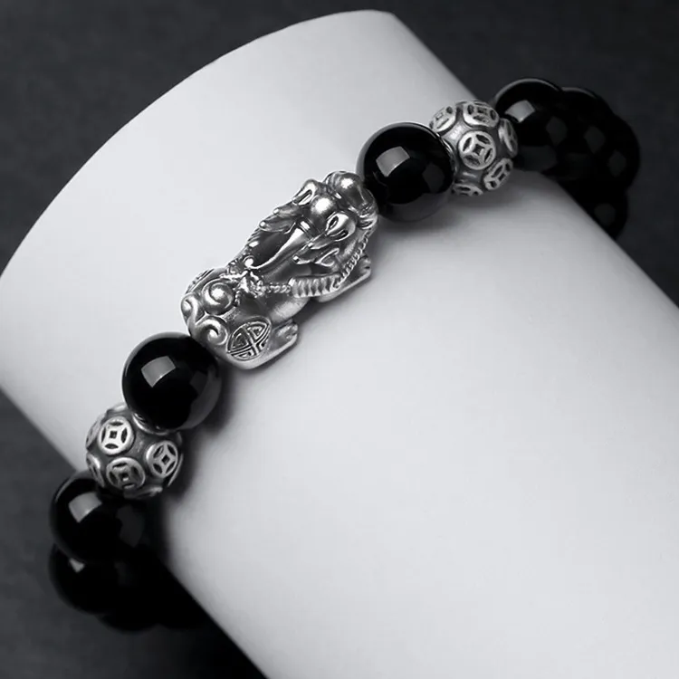 FUSSEM Obsidian Bracelets Unisex-3